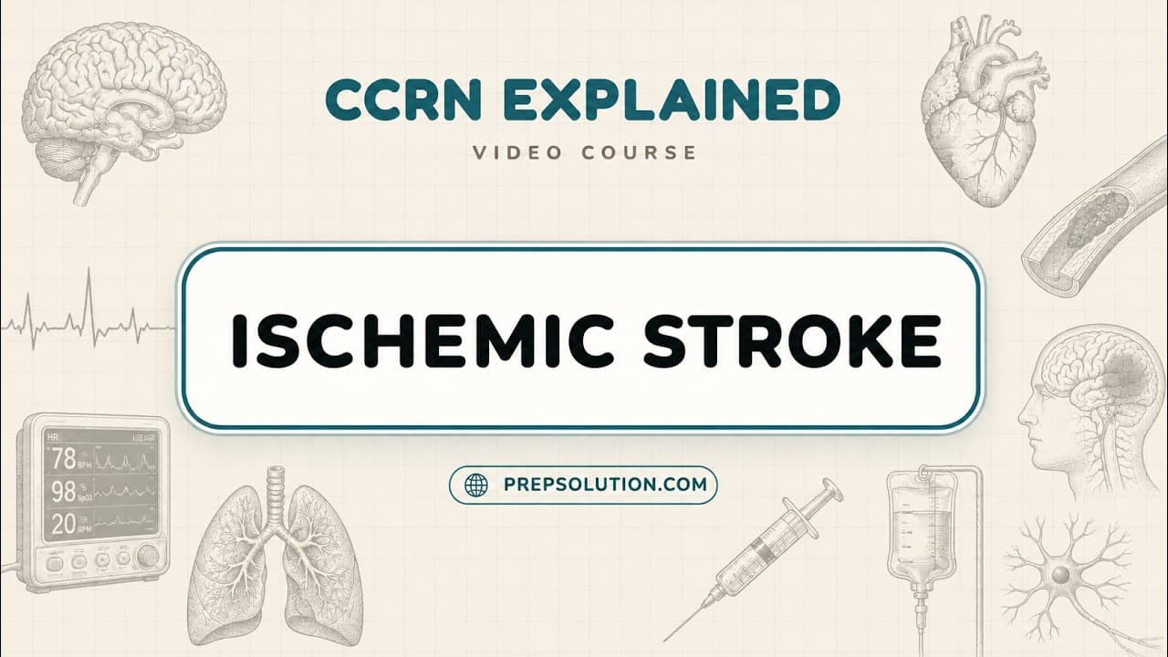 Ischemic Stroke: tPA, TNK, Thrombectomy — a full CCRN video lesson, free on YouTube