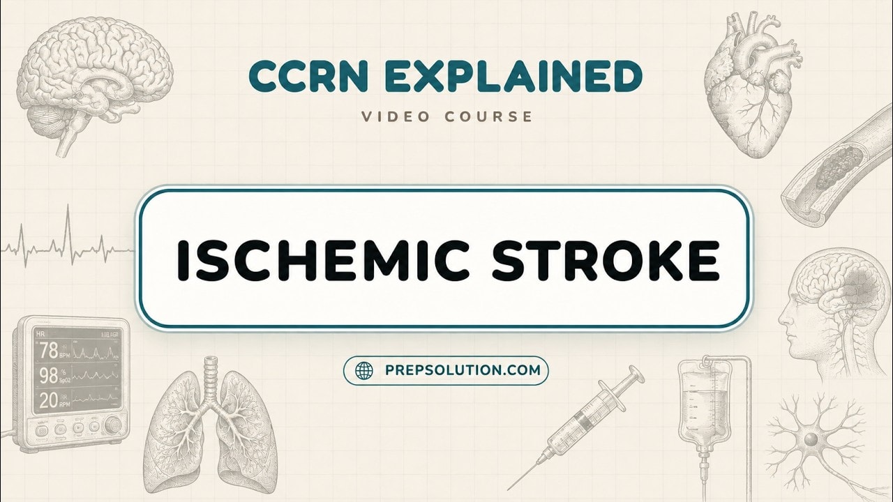 Ischemic Stroke: tPA, TNK, Thrombectomy — a full CCRN video lesson, free on YouTube
