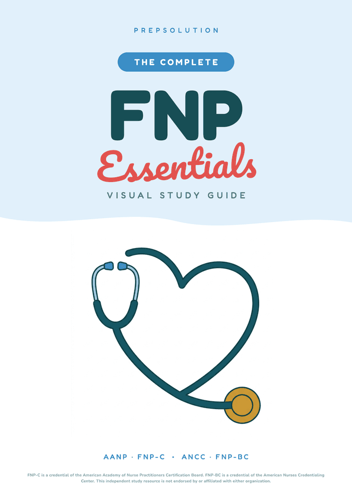 FNP Essentials — The Complete Visual Study Guide book cover, First Edition 2026