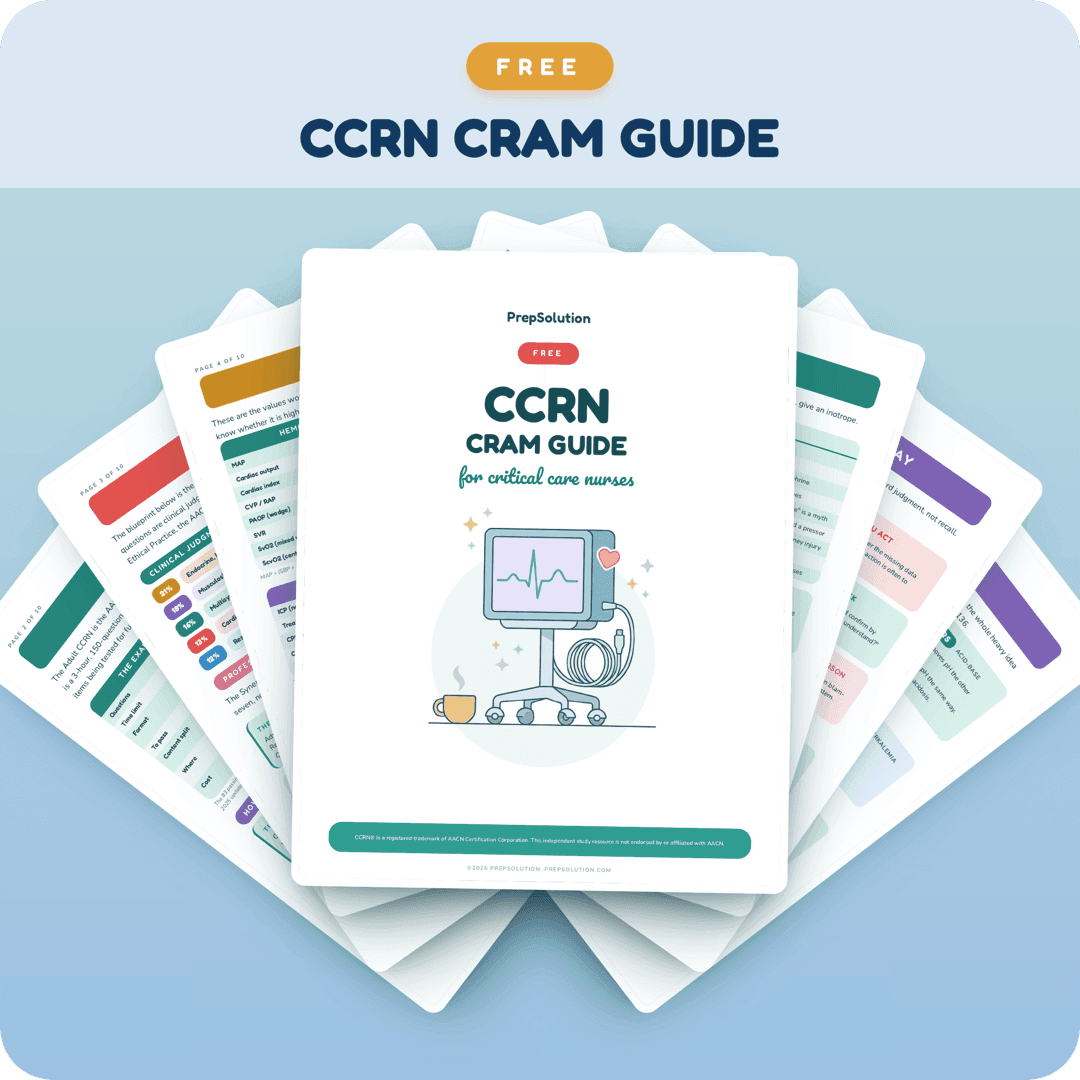 CCRN Cram Guide for critical care nurses — free PDF