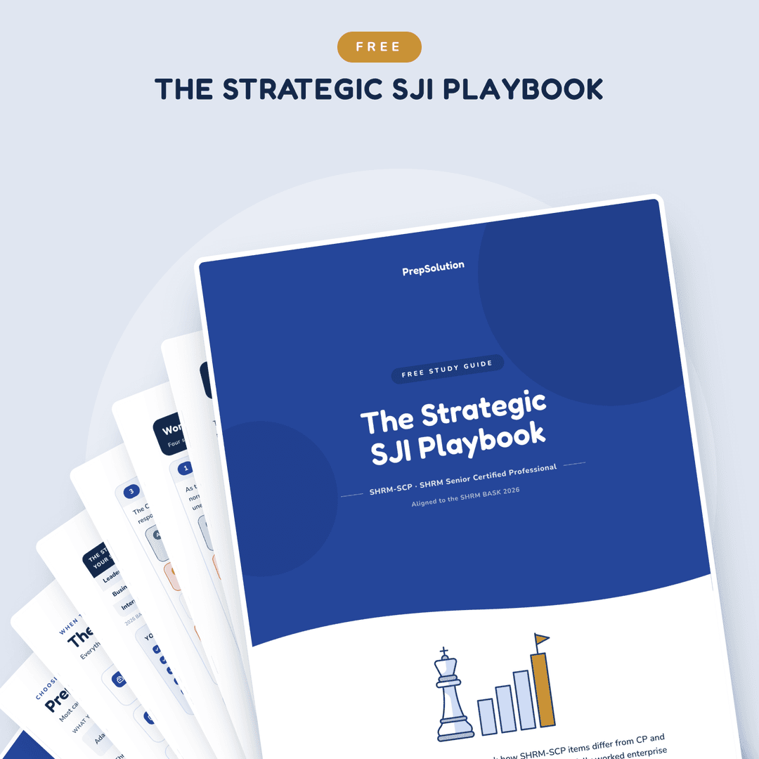 SHRM-SCP strategic situational judgment playbook — free PDF